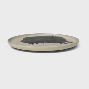 Ferm Living Omhu Centrepiece serveerschaal ⌀36 cm off white-charcoal