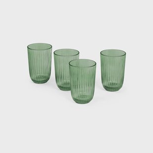 Kähler Hammershøi drinkglas 37 cl 4-pack Groen