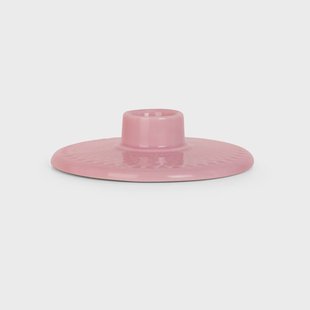 Lyngby Porcelæn Rhombe kandelaar 3 cm Roze