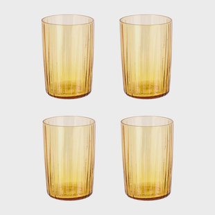 Bitz Kusintha waterglas 28 cl 4-pack Amber
