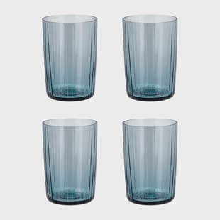 Bitz Kusintha waterglas 28 cl 4-pack Blauw