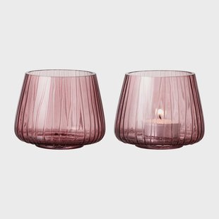 Bitz Kusintha waxinelichtjeshouder 7,5 cm 2-pack Pink