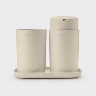 Brabantia Brabantia ReNew badkameraccessoireset 3-delig Soft Beige