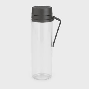Brabantia Make & Take waterfles met zeef 0,5 L Donkergrijs Brabantia Make & Take waterfles met zeef 0,5 L Donkergrijs