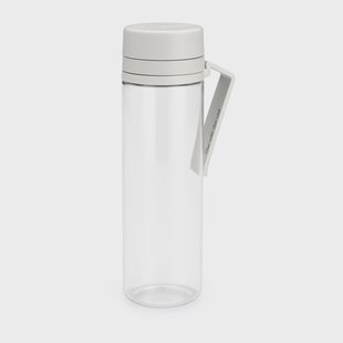 Brabantia Make & Take waterfles met zeef 0,5 L Lichtgrijs