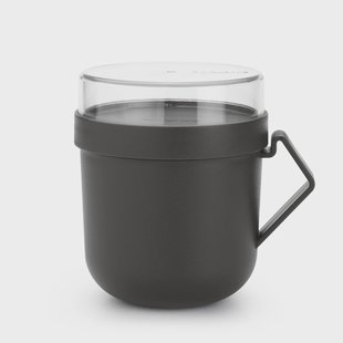 Brabantia Make & Take Soepbeker 0,6 L Donkergrijs