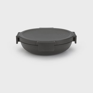 Brabantia Make & Take lunchtrommel 1 L Donkergrijs