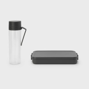 Brabantia Make & Take break lunchset 2-delig Donkergrijs