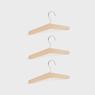 Kid's Concept Saga blonde kleerhanger 3-pack Beuken