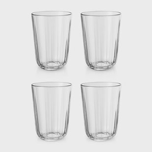 Eva Solo Facet drinkglas 34 cl 4-pack Transparant