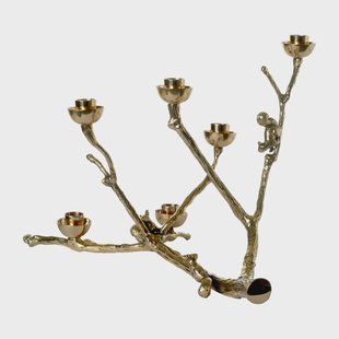 POLSPOTTEN Twiggy ekorre kandelaar 30 cm Goud