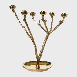 POLSPOTTEN Twiggy kandelaar S 35 cm Goud