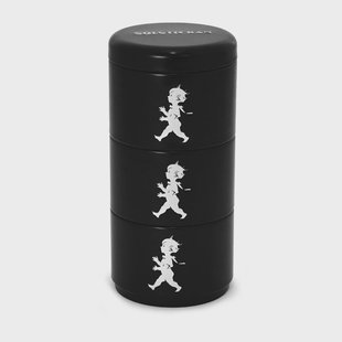 Solstickan Design Solstickan voorraadpot driedelig Ø8,5 cm Zwart