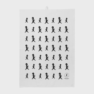 Solstickan Design Solstickan keukenhanddoek 50x70 cm Wit-zwart