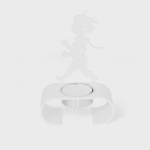 Solstickan Design Silhuett waxinelichtjeshouder 9,3x13,3 cm Wit