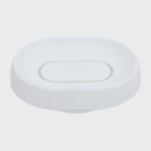 Bosign Zeepbakje met verborgen afvoertuit silicone large Wit