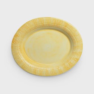 Mateus Stripes schotel 30x35 cm Geel