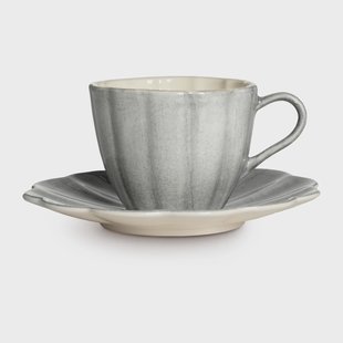 Mateus Oyster kop met schotel 25 cl Grijs