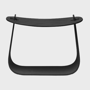 Massproductions Harry stoel Zwartgebeitst eikenhout