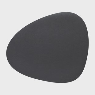 LIND DNA Serene placemat curve L 37x44 cm Anthracite