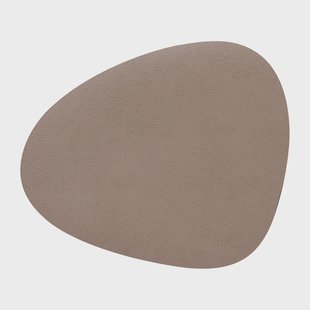 LIND DNA Serene placemat curve S 24x28 cm Mole Grey