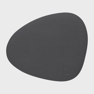 LIND DNA Serene placemat curve S 24x28 cm Anthracite