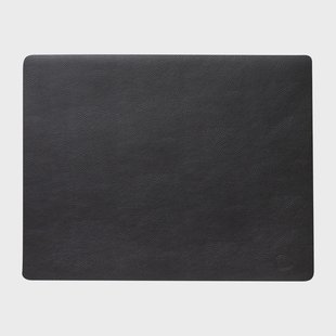 LIND DNA Serene placemat square L 35x45 cm Black