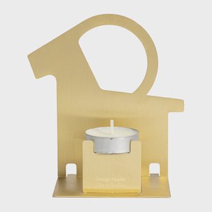 Design House Stockholm Pop-up waxinelichtjeshouder julbock Messing