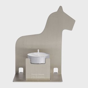 Design House Stockholm Pop-up waxinelichtjeshouder dalahäst Roestvrij staal