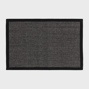 Dixie Jenny Sisal deurmat zwart 60x90 cm