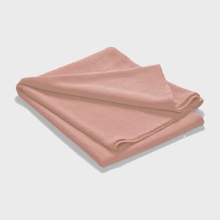 Etol Design Stripe sprei stonewashed katoen 180x260 Dusty rose