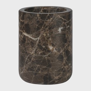 Mette Ditmer Marble tandeborstelbeker 10 cm Bruin