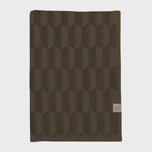 Mette Ditmer Geo handdoek 50x95 cm Chocolate