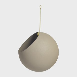 AYTM GLOBE hangende bloempot Ø17 cm h28 cm Taupe