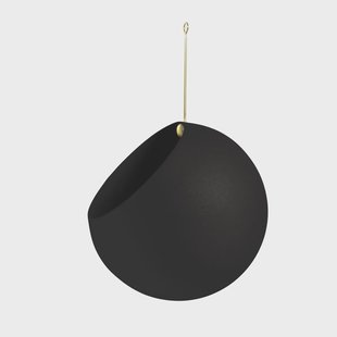 AYTM GLOBE hangende bloempot Ø21 cm h32 cm Black