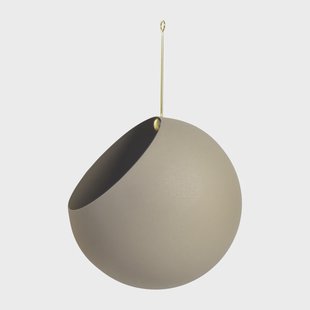 AYTM GLOBE hangende bloempot Ø21 cm h32 cm Taupe