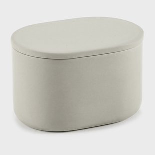 Serax Cose ovale opbergpot met deksel hoog 6,5x10,2 cm Beige