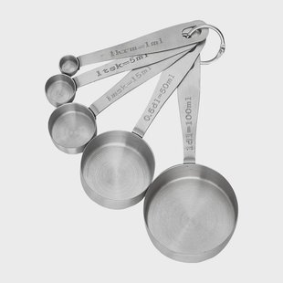 Dorre Myah maatlepelset 5-delig Roestvrij staal