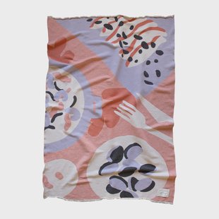 Layered Boqueron katoenen deken 130x220 cm Rood