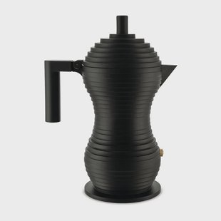 Alessi Pulcina espressomachine zwart 30 cl