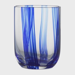 Normann Copenhagen Stripe glas 39 cl Blue Stripes