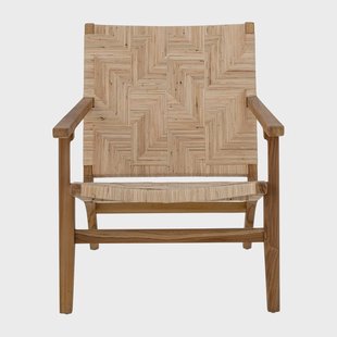 Bloomingville Mills loungestoel rotan Bruin