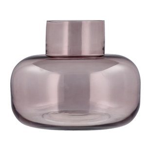 Villa Collection Kehl glazen vaas Ø24,8 cm Lichtrood