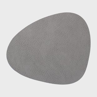 LIND DNA Hippo placemat curve M Anthracite-grey