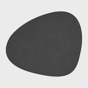 LIND DNA Hippo placemat curve M Black-anthracite