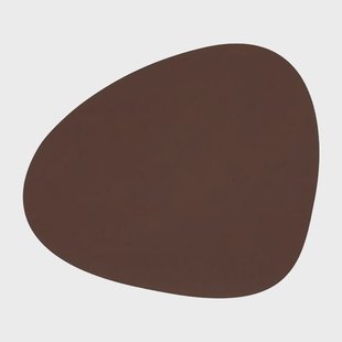 LIND DNA Nupo placemat curve M Dark brown