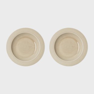 PotteryJo Daga diep bord Ø23,5 cm 2-pack Oat