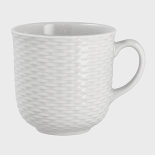 Pillivuyt Basket mok 37 cl Wit