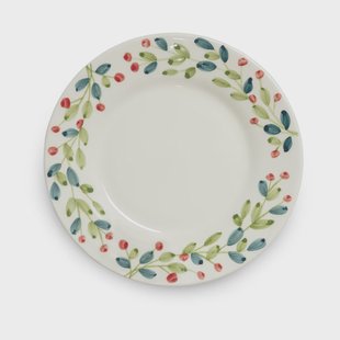 Mateus Basic kerstbord Ø21 cm Wit-multi