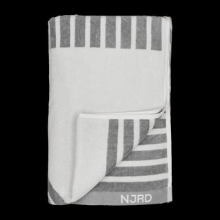 NJRD Stripes badhanddoek 100x150 cm Grijs